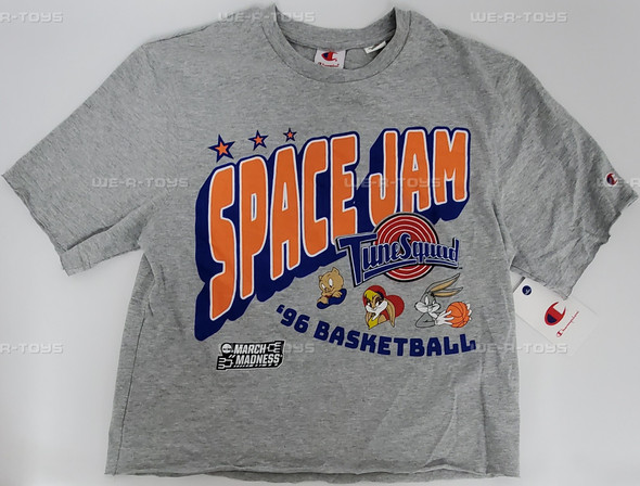 Space Jam Tune Squad 30th Anniversary Kids Gray T-Shirt Size Small 8-9