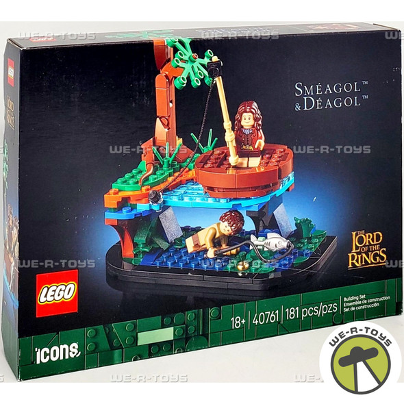 LEGO Icons The Lord of The Rings Sméagol & Déagol 181 Piece Building Set 40761