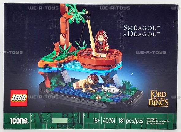 LEGO Icons The Lord of The Rings Sméagol & Déagol 181 Piece Building Set 40761