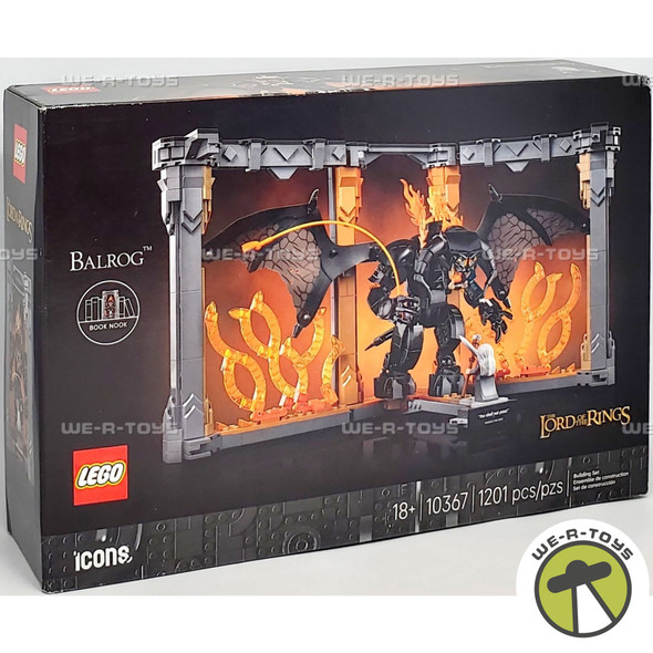 LEGO Icons The Lord of The Rings Balrog Book Nook Kit 1201pc Building Set 10367