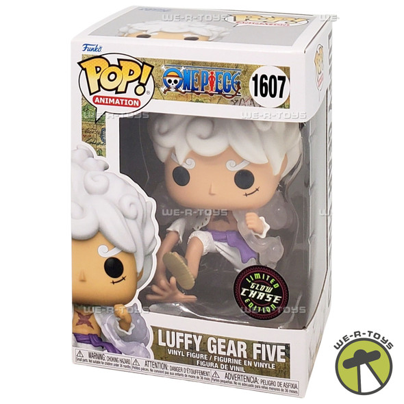 Funko POP Animation One Piece Luffy Gear Five 1607 Glow Chase Vinyl Figure
