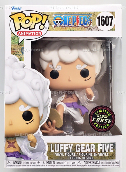 Funko POP Animation One Piece Luffy Gear Five 1607 Glow Chase Vinyl Figure