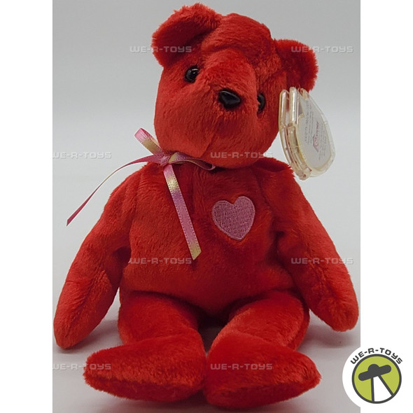 Ty Beanie Baby Kiss-e the Bear Valentine's Plush 2002