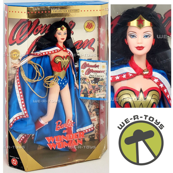 Barbie as Wonder Woman Doll DC Warner Brothers 1999 Mattel 24638
