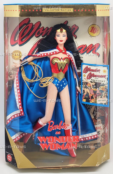 Barbie as Wonder Woman Doll DC Warner Brothers 1999 Mattel 24638