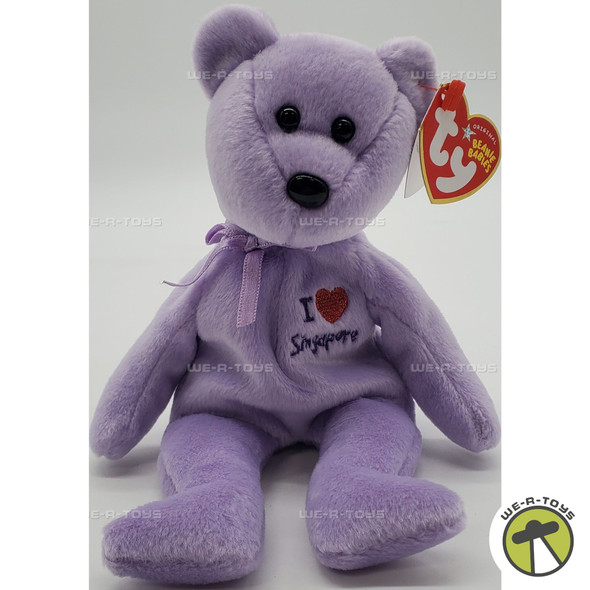 Ty Beanie Babies I Love Singapore the Bear Plush 2005