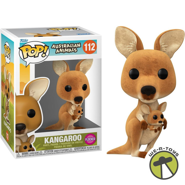 Funko Pop Australian Animals Kangaroo Flocked Vinyl Figure #112