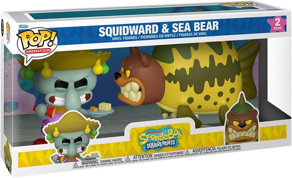 SpongeBob SquarePants Squidward and Sea Bear Funko Pop! Vinyl Figure 2-Pack