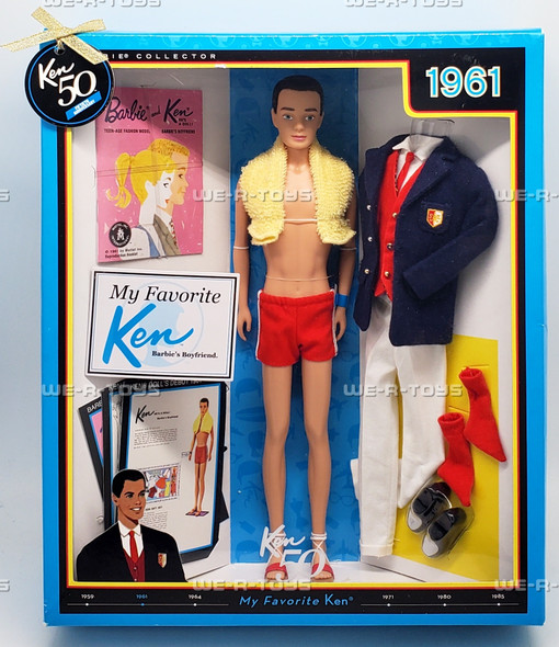 My Favorite Ken Doll 1961 Barbie's Boyfriend 2010 Mattel T7668