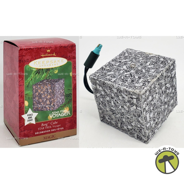 Hallmark Keepsake Ornament Star Trek Voyager Borg Cube with Magic Voice & Light