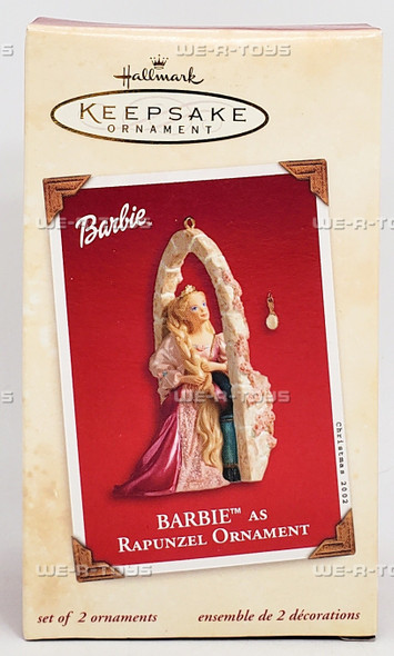 Hallmark Keepsake Ornament Barbie as Rapunzel Set of 2