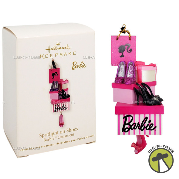 Hallmark Keepsake Barbie Spotlight on Shoes Christmas Ornament QXI2867