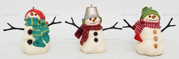 Hallmark Keepsake The Snowmen of Mitford Set of 3 Christmas Ornaments 1999