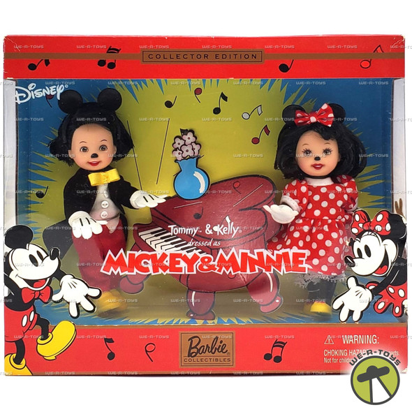 Tommy & Kelly Dressed as Mickey & Minnie 2002 Mattel #55502