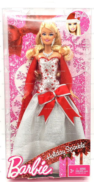 Holiday Sparkle Barbie Doll 2010 Mattel #V4415