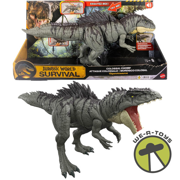 Jurassic World Colossal Chomp Giganotosaurus Figure with Big Bite