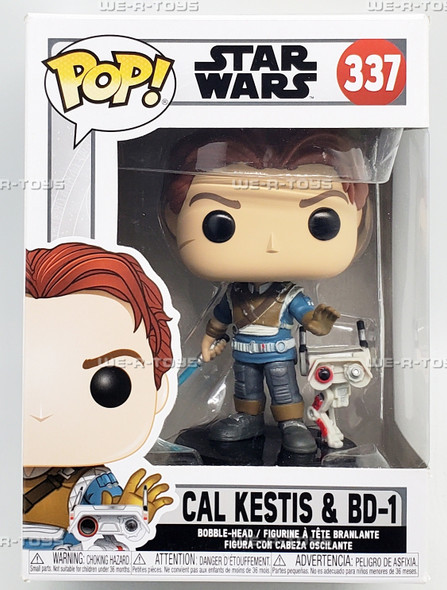 Funko POP Star Wars Cal Kestis & BD-1 Vinyl Figure 337 Bobble Head Figure