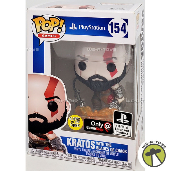 Funko POP Games PlayStation Kratos with the Blades of Chaos 154 Vinyl Figure