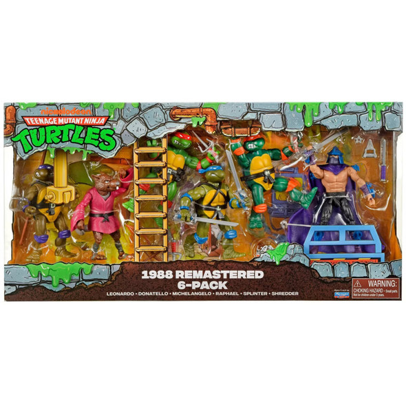 Teenage Mutant Ninja Turtles Remastered Action Figure 6 Pack