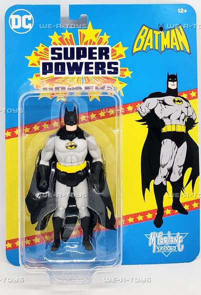 DC Super Powers Batman Black and Grey 4.5in Action Figure McFarlane Toys 15996