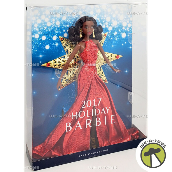 2017 Holiday Barbie Doll African American Mattel 42477