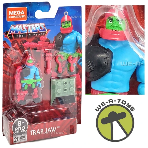 Masters of the Universe Trap Jaw Mega Construx Action Figure Mattel GVW98