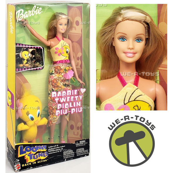 Barbie Loves Tweety Bird Looney Tunes Back in Action Doll Set Mattel B7038
