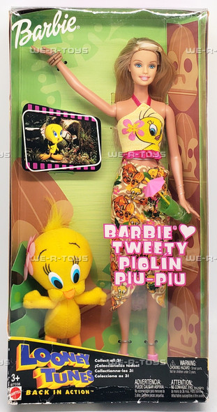 Barbie Loves Tweety Bird Looney Tunes Back in Action Doll Set Mattel B7038