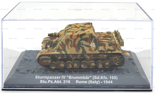 Altaya Sturmpanzer IV Brummbar Sd.Kfz.166 1:72 Scale Vehicle Rome Italy - 1944