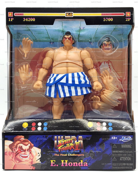 Street Fighter II Ultra E. Honda Figure The Final Challengers 2026 Jada #35740