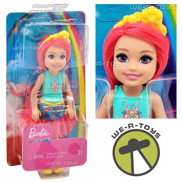 Barbie Dreamtopia Chelsea Sprite Doll with Pink Hair 2019 Mattel GJJ97