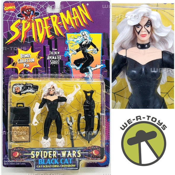 Marvel Spider-Man Spider Wars Black Cat Action Figure 1996 Toy Biz 47184