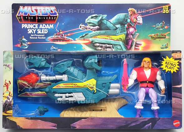 Masters of the Universe Prince Adam Sky Sled Action Figure Set 2019 Mattel GPP30