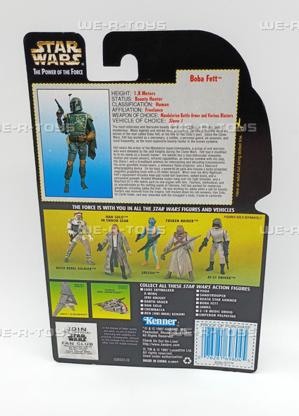 Star Wars The Power of the Force Boba Fett with Blaster Rifle and Jet Pack 1997