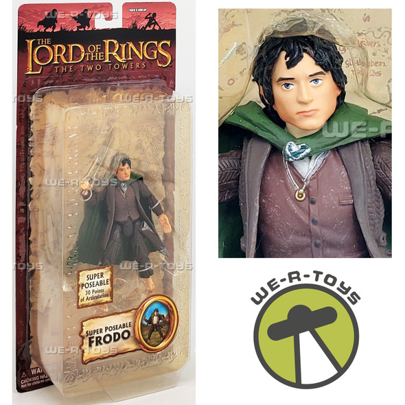 The Lord of the Rings Super Poseable Frodo Action Figure 2004 Toy Biz 81449