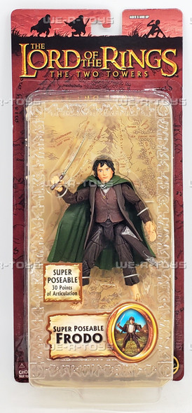 The Lord of the Rings Super Poseable Frodo Action Figure 2004 Toy Biz 81449