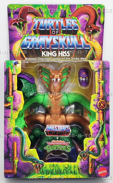 Turtles of Grayskull King Hiss Action Figure 2024 Mattel 26442
