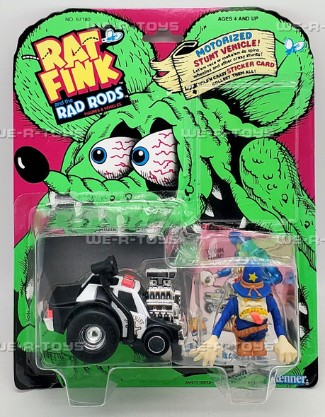 Rat Fink and the Rad Rods Deputy Sludge in his Bruiser Cruiser 1990 Kenner 57180