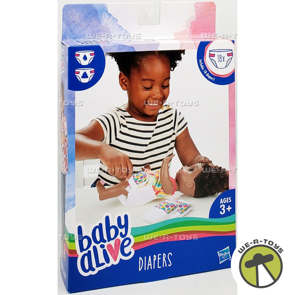 Baby Alive Diapers 18-Count Refill Pack 2017 Hasbro C3750