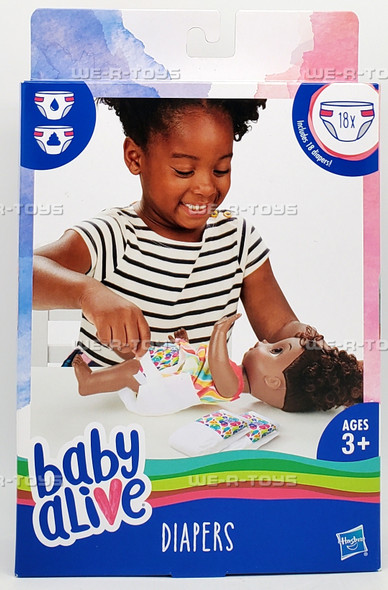 Baby Alive Diapers 18-Count Refill Pack 2017 Hasbro C3750