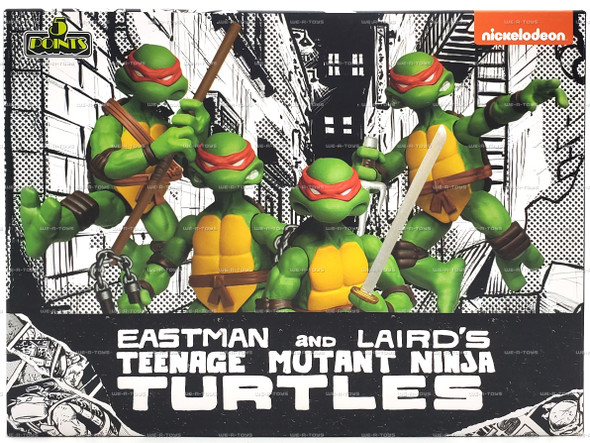 5 Points Teenage Mutant Ninja Turtles 4 Figure Deluxe Set 2024 Mezco Toys #18088