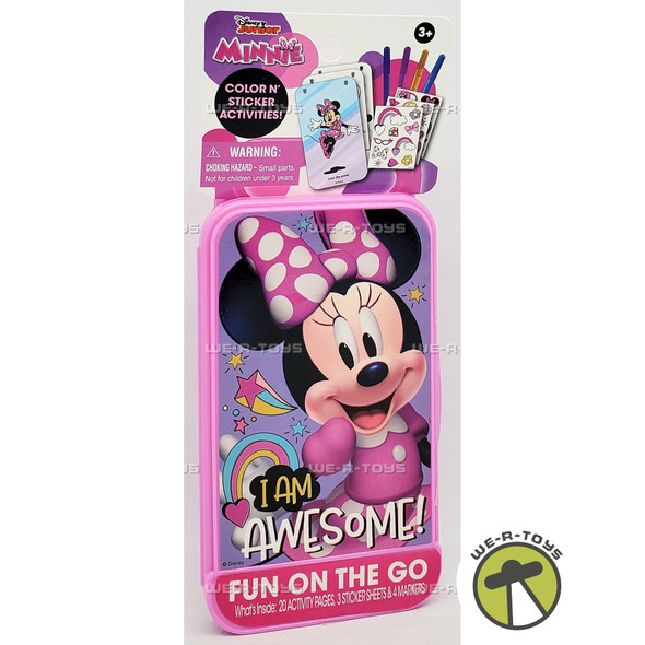 Disney Minnie Mouse Fun on the Go Color 'N Sticker Activities Kit TARA 92324