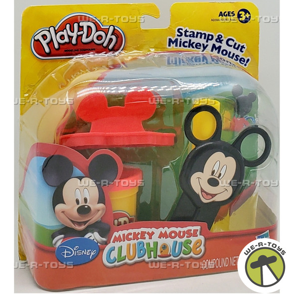 Play-Doh Disney Mickey Mouse Clubhouse Mickey Mouse Stamp and Cut Set Hasbro