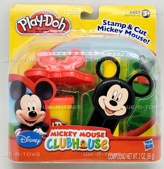Play-Doh Disney Mickey Mouse Clubhouse Mickey Mouse Stamp and Cut Set Hasbro