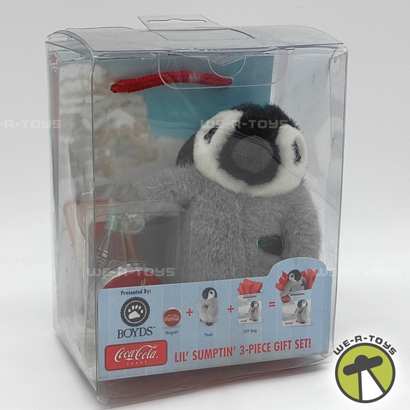 Lil' Sumptin' 3-Piece Gift Set Coca-Cola Plush with Bag and Magnet 2006