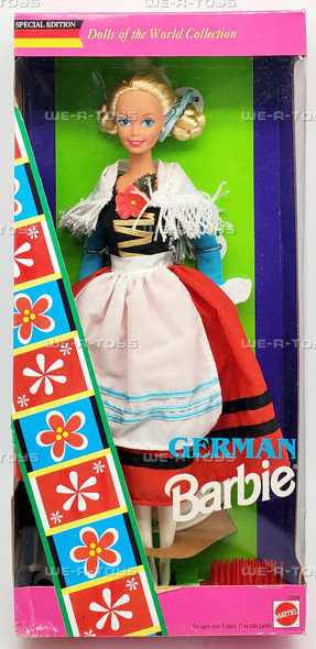Dolls of the World German Barbie Doll 1994 Mattel 12698
