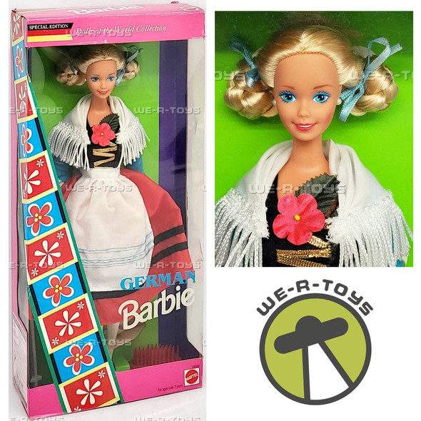 Dolls of the World German Barbie Doll 1994 Mattel 12698