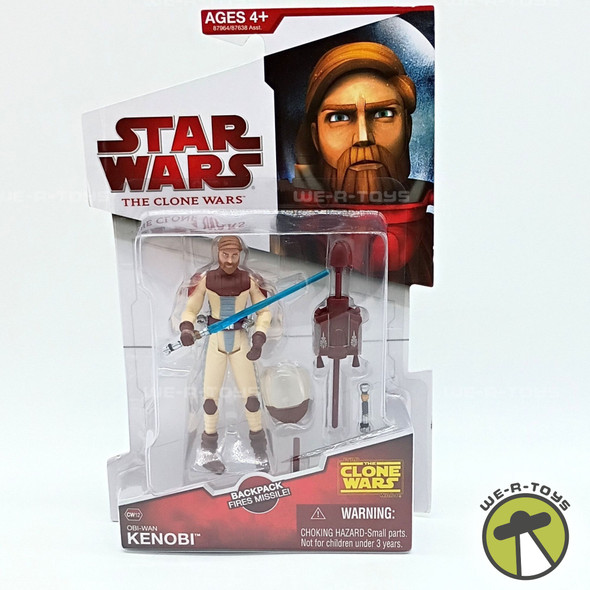 Star Wars The Clone Wars Obi-Wan Kenobi CW12 Action Figure 2009 Hasbro 87964