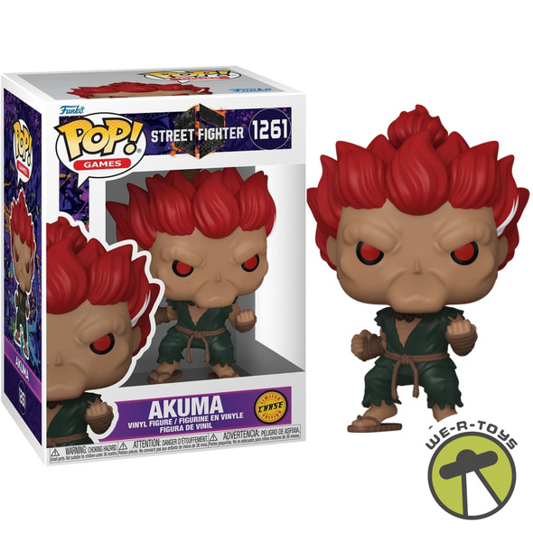 Funko Pop Street Fighter 6 Akuma Vinyl Figure #1261 CHASE