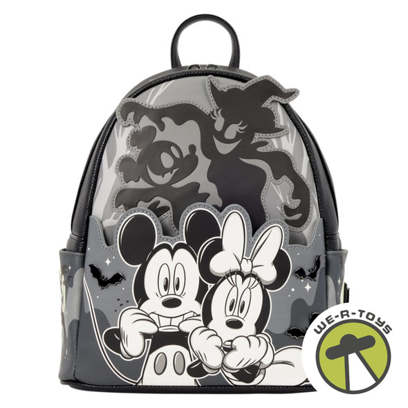 Disney Mickey & Minnie Ghost Light-Up Glow-in-the-Dark Mini-Backpack Loungefly